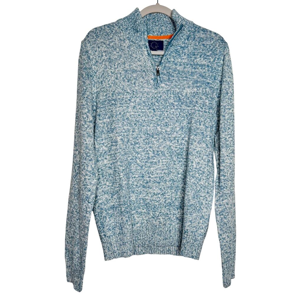Even Tide 1/4 Zip Pullover Sweater in Blue NWOT Size Medium